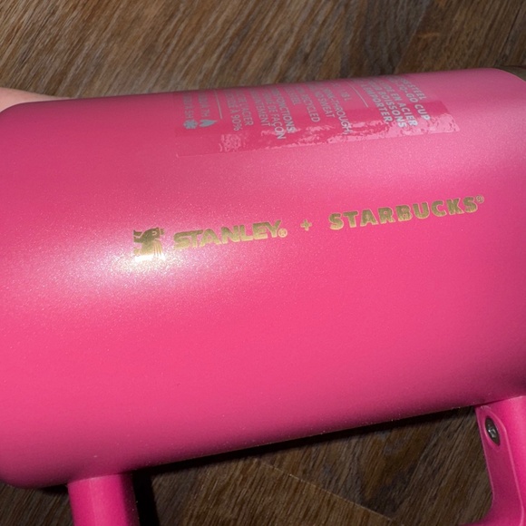 Stanley x Starbucks Berry Pink Shimmer 40 oz H2.0 Quencher Tumbler Holiday 2024 - Picture 5 of 10